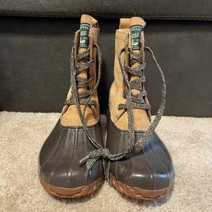 Gh Bass Co Harlequin Duck Boot Womens 7M Rain Boot